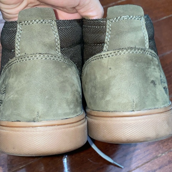 Timberland suede canvas olive ankle boots - Picture 12 of 12